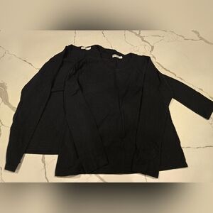 Hanes 2 Black Crewneck Women’s Long Sleeve